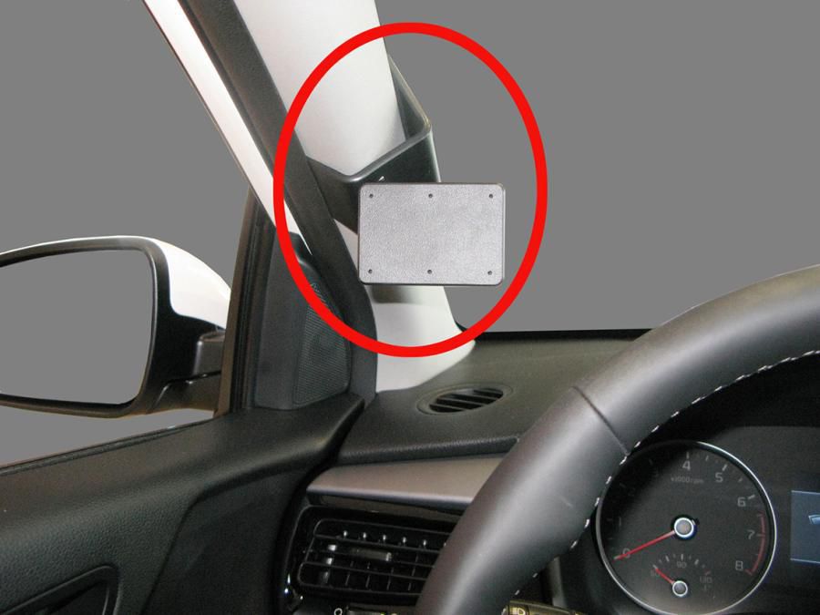 Brodit Auto-Halterung, Klemmhalterung – für Smartphone – Schwarz, ABS