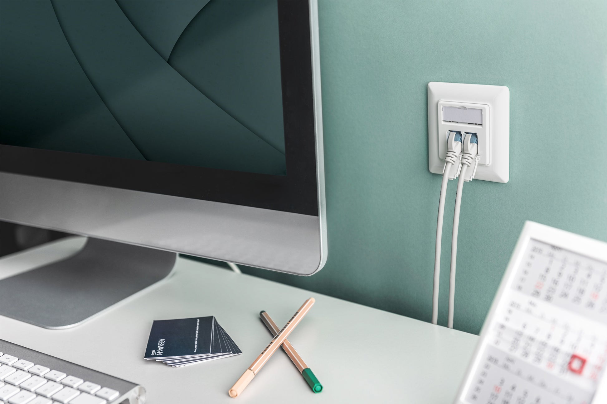 Digitus Keystone-Frontplatte – 1× Modul, 80× 80 mm, schraubenlos, weiss, 1 Stück, für Keystone-Module