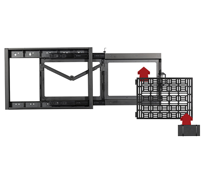 B-Tech BT7883 – Wandhalterung, ausziehbar, für 32–70", VESA 200×200–600×400, bis 100 kg, Schwarz