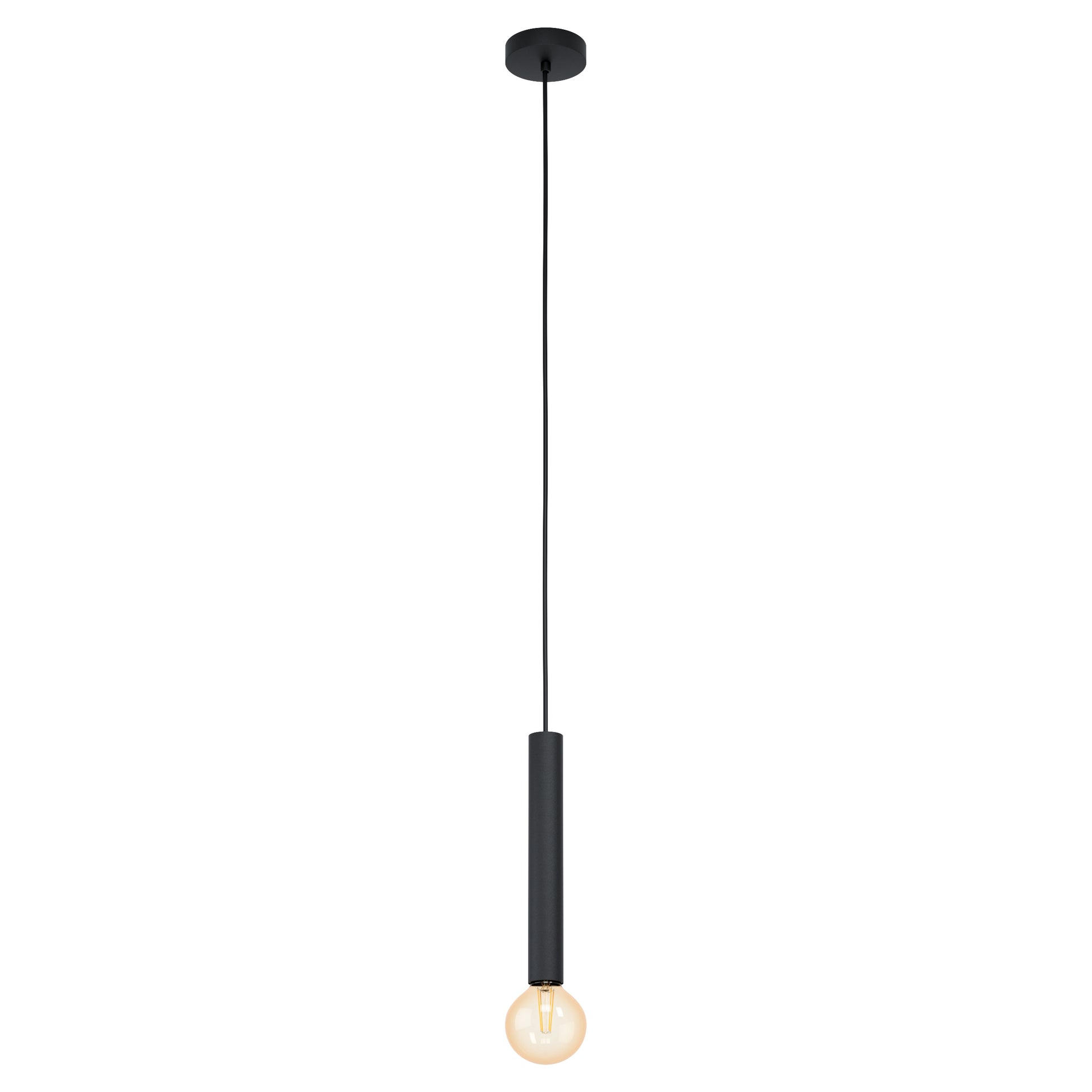 EGLO Hängeleuchte CORTENOVA – Ø 10,5 × 110 cm, 60 W, dimmbar, schwarz, exkl. E27