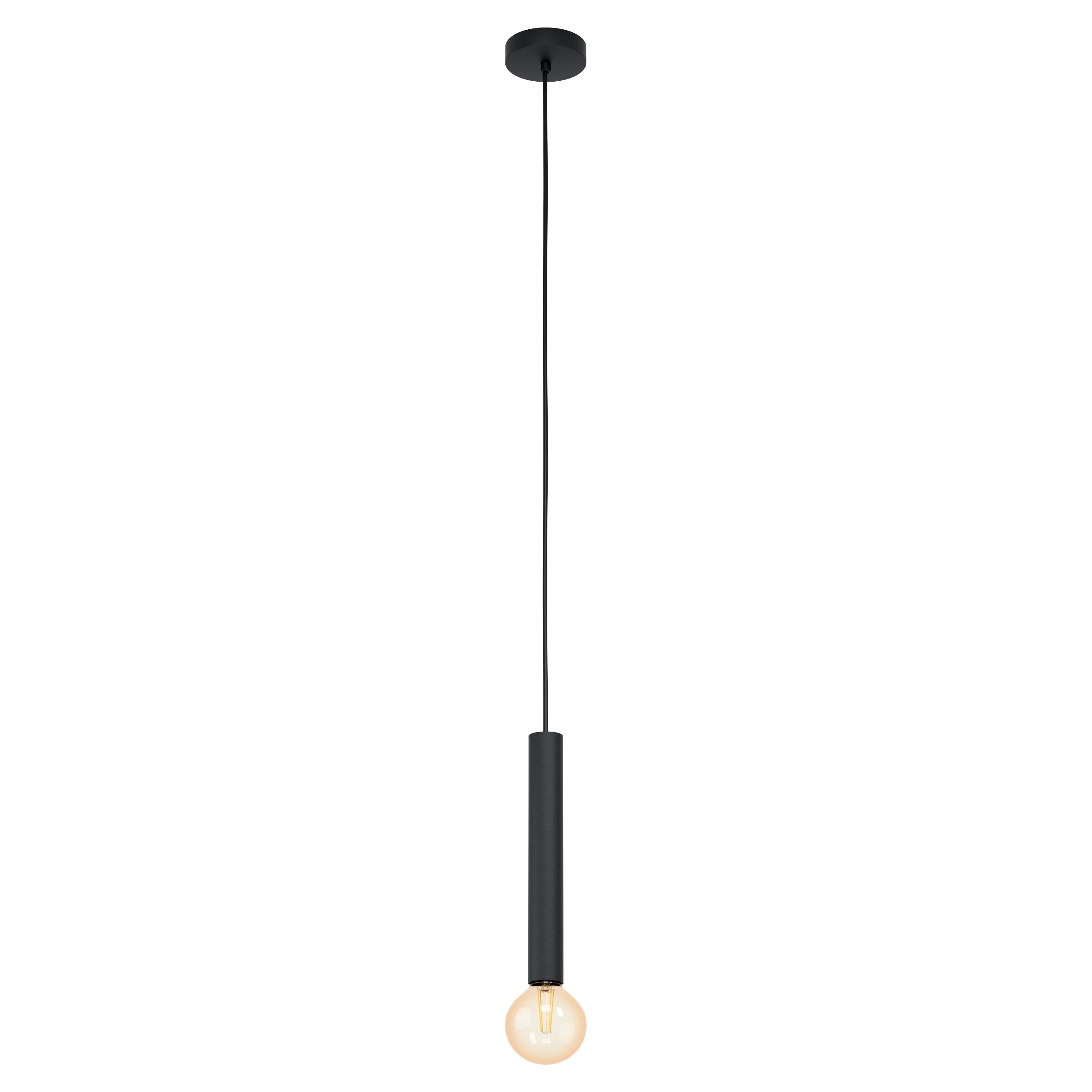EGLO Hängeleuchte CORTENOVA – Ø 10,5 × 110 cm, 60 W, dimmbar, schwarz, exkl. E27