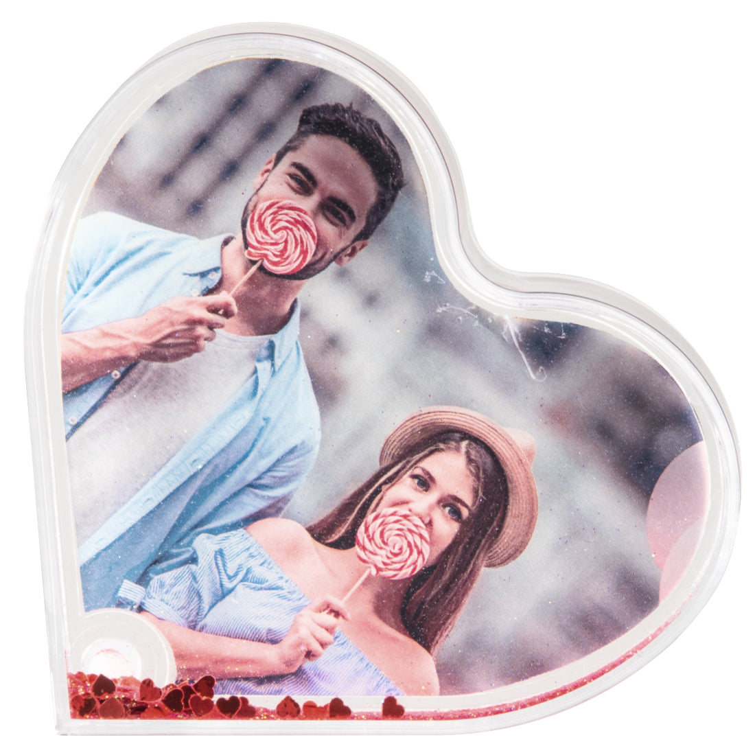 Hama Fotokugel Herz, Acryl, transparent, 9,4 × 7,6 cm