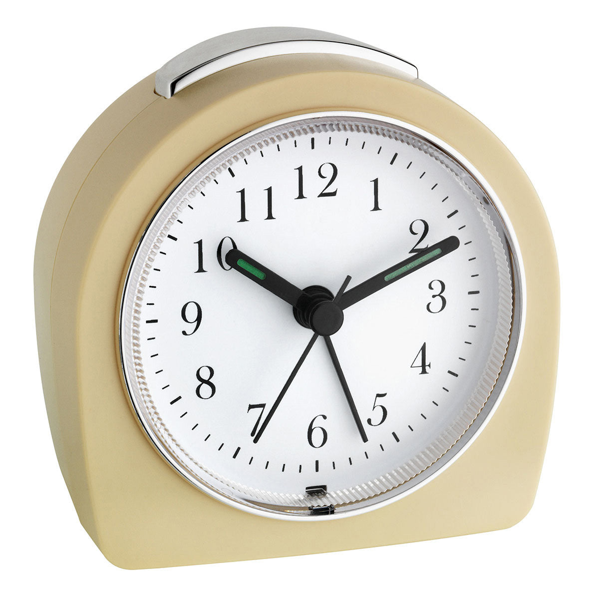 TFA-Dostmann TFA Dostmann Quarz-Wecker – Analog, Schlummerfunktion, 8,7 × 9 × 5,5 cm, beige