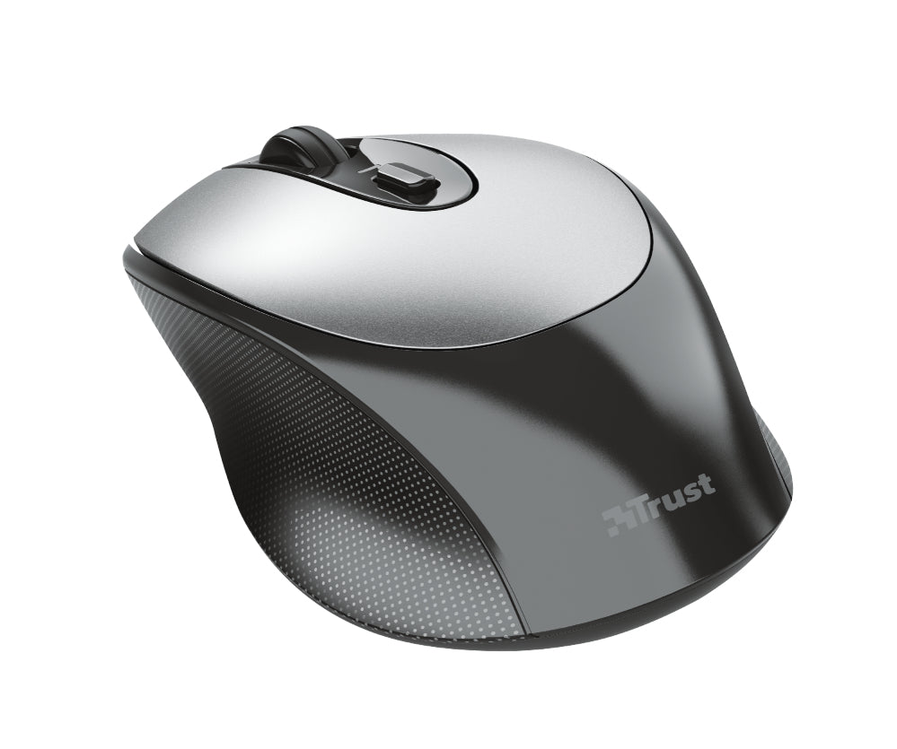 Trust Zaya – Maus – Kabellos (2,4 GHz), 1600 DPI, beidhändig, Schwarz