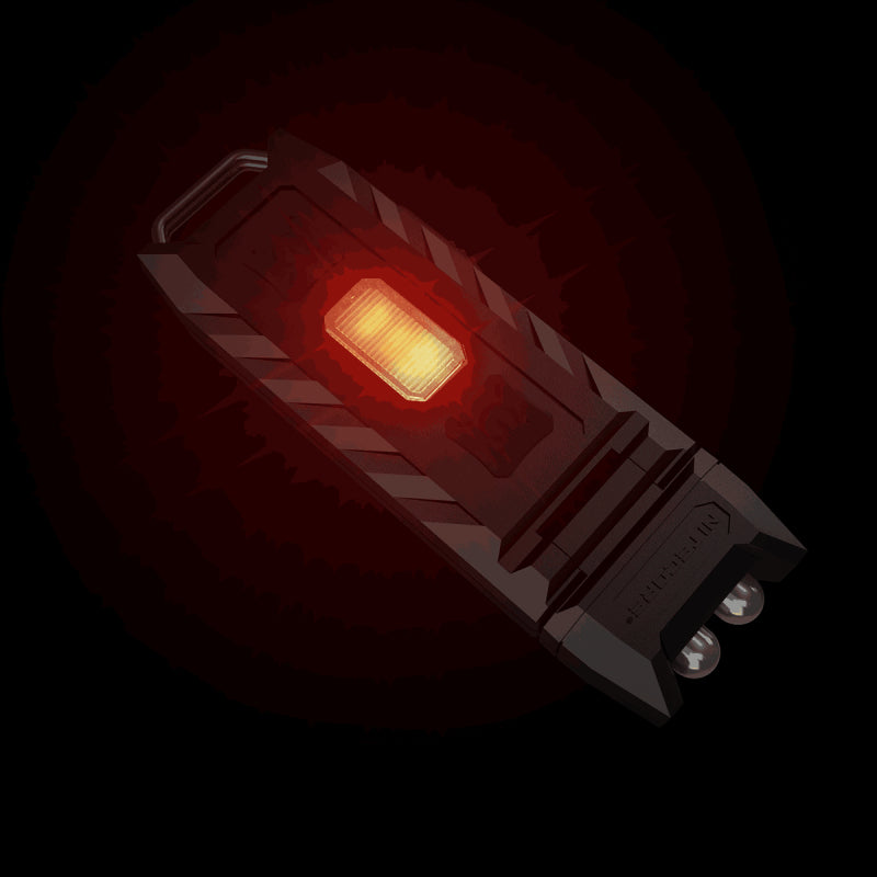 Nitecore Taschenlampe Thumb – 85 lm, 26 m, IP65, USB, Akku – Schwarz