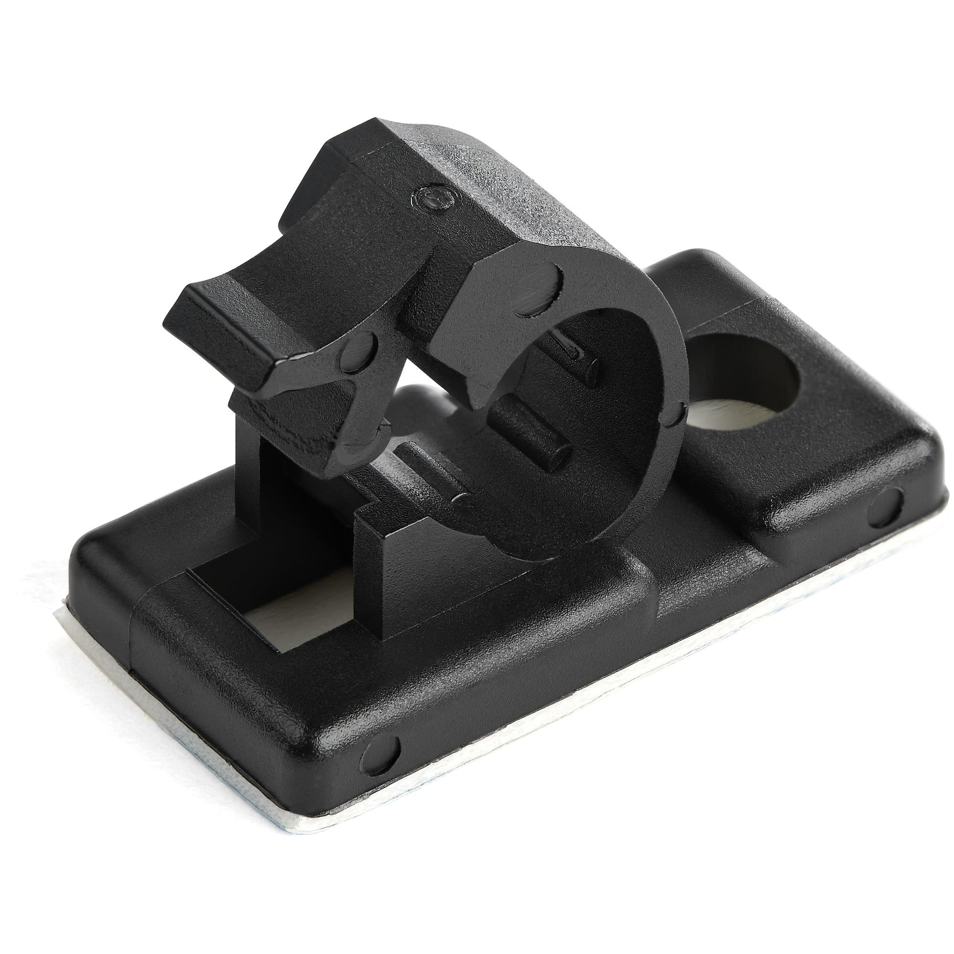 StarTech.com Kabel-Clip – selbstklebend, bis Ø 5,5 mm, 100 Stück, schwarz, 26 × 13 × 12 mm