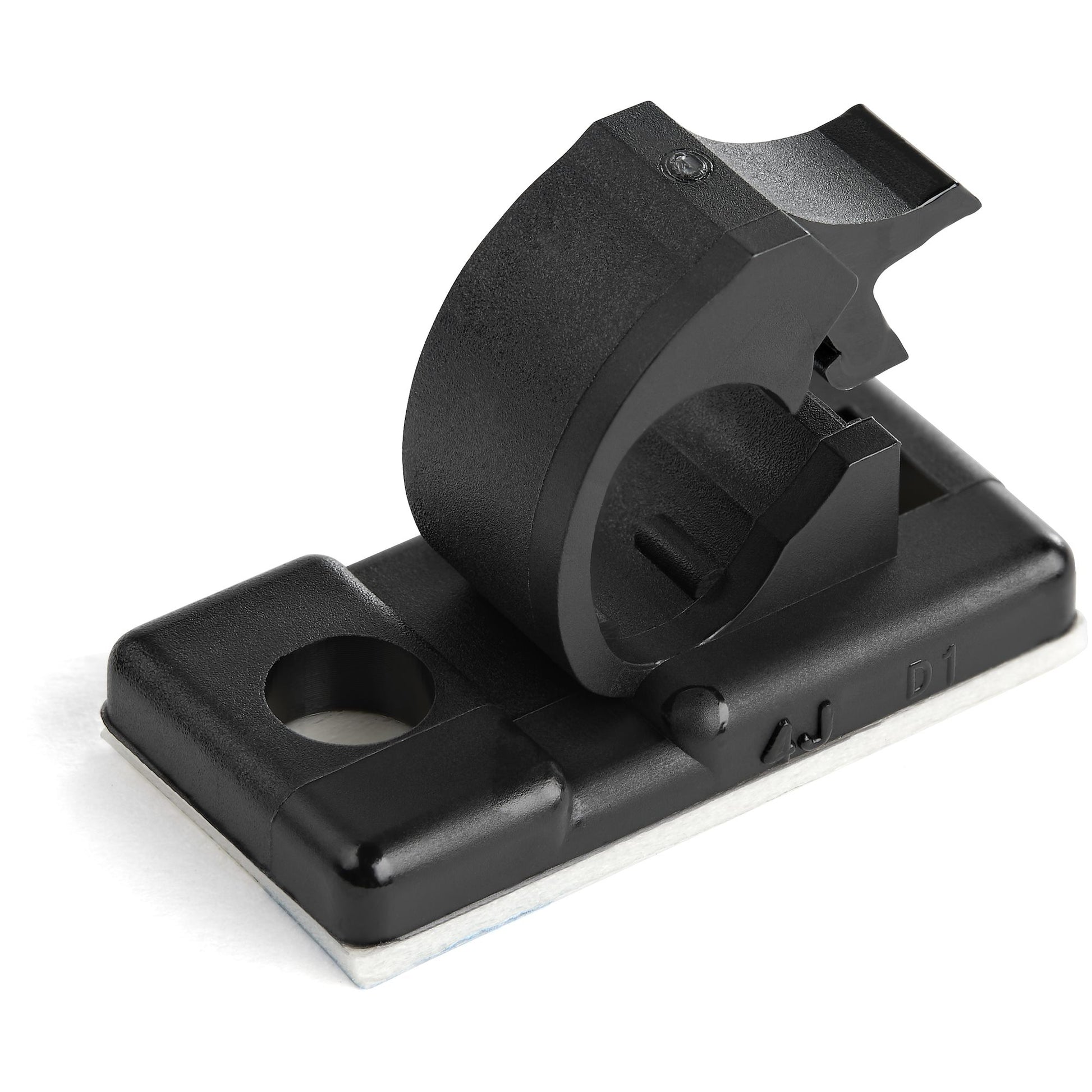 StarTech.com Kabel-Clip – selbstklebend, bis Ø 5,5 mm, 100 Stück, schwarz, 26 × 13 × 12 mm