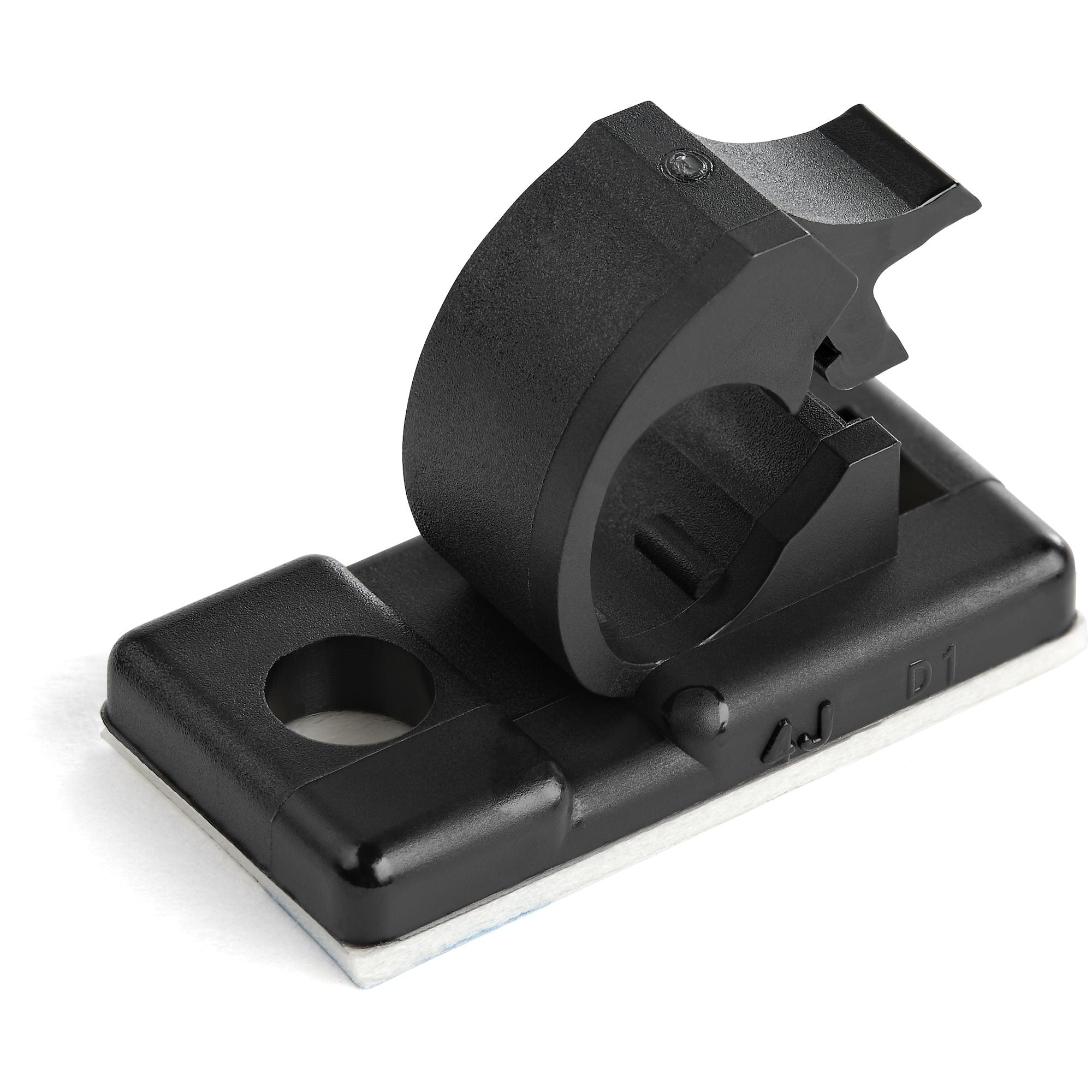 StarTech.com Kabel-Clip – selbstklebend, bis Ø 5,5 mm, 100 Stück, schwarz, 26 × 13 × 12 mm