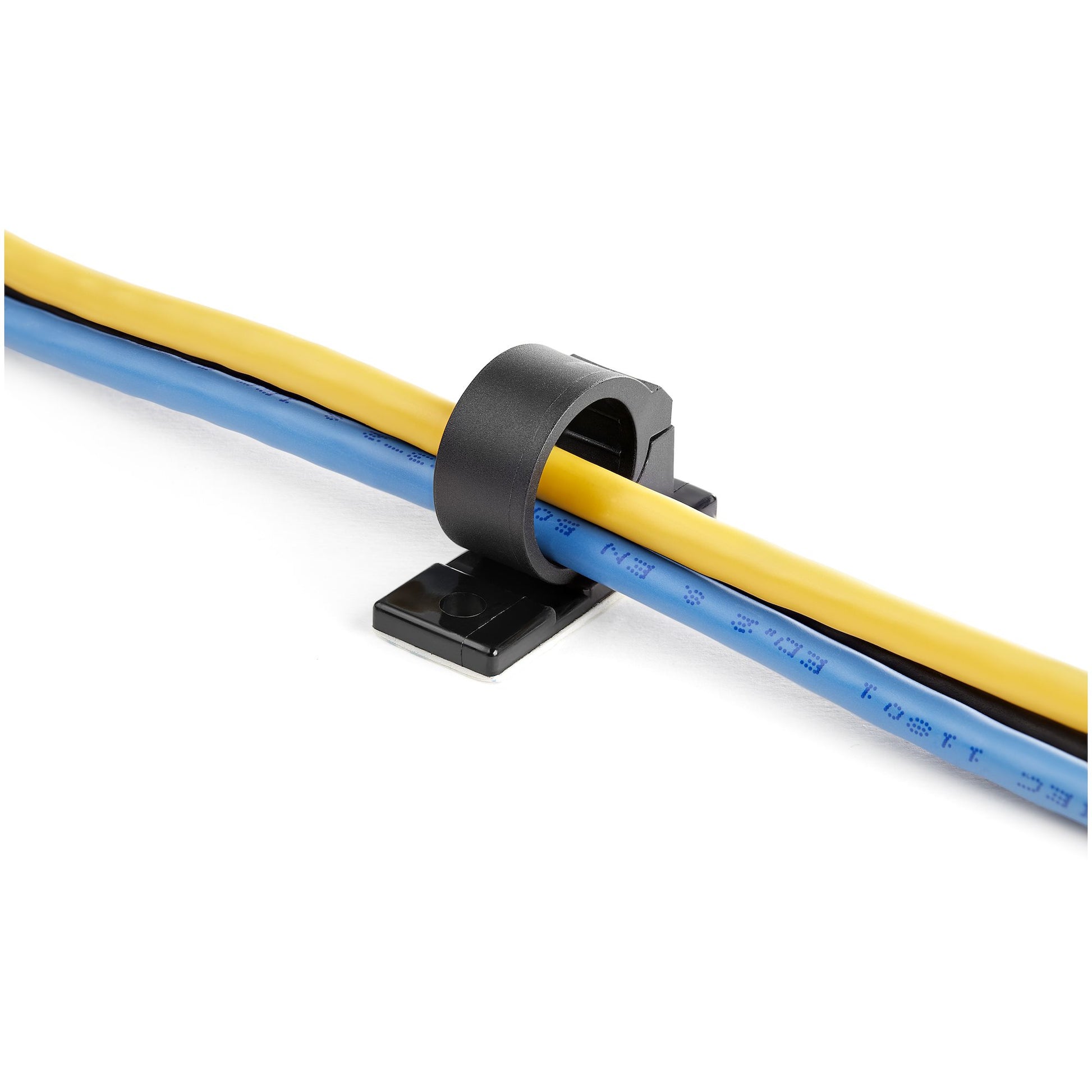 StarTech.com Kabelklemme (selbstklebend) – Nylon, Schwarz – 100 Stück