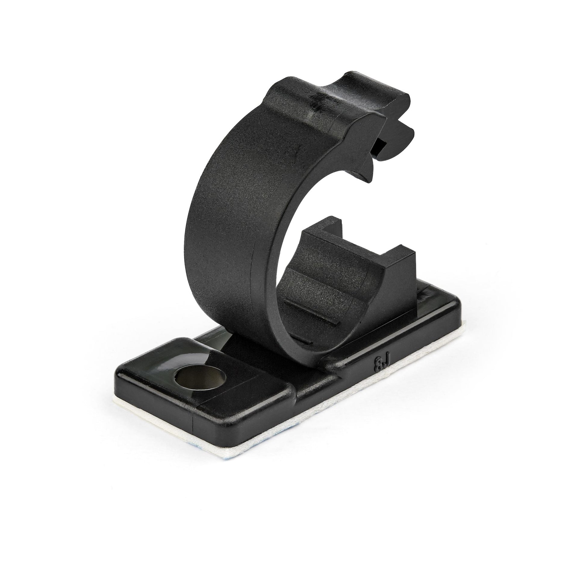 StarTech.com Kabel-Clip – selbstklebend, für Kabel bis Ø 12 mm, 100 Stück, schwarz, 35 × 19 × 17 mm