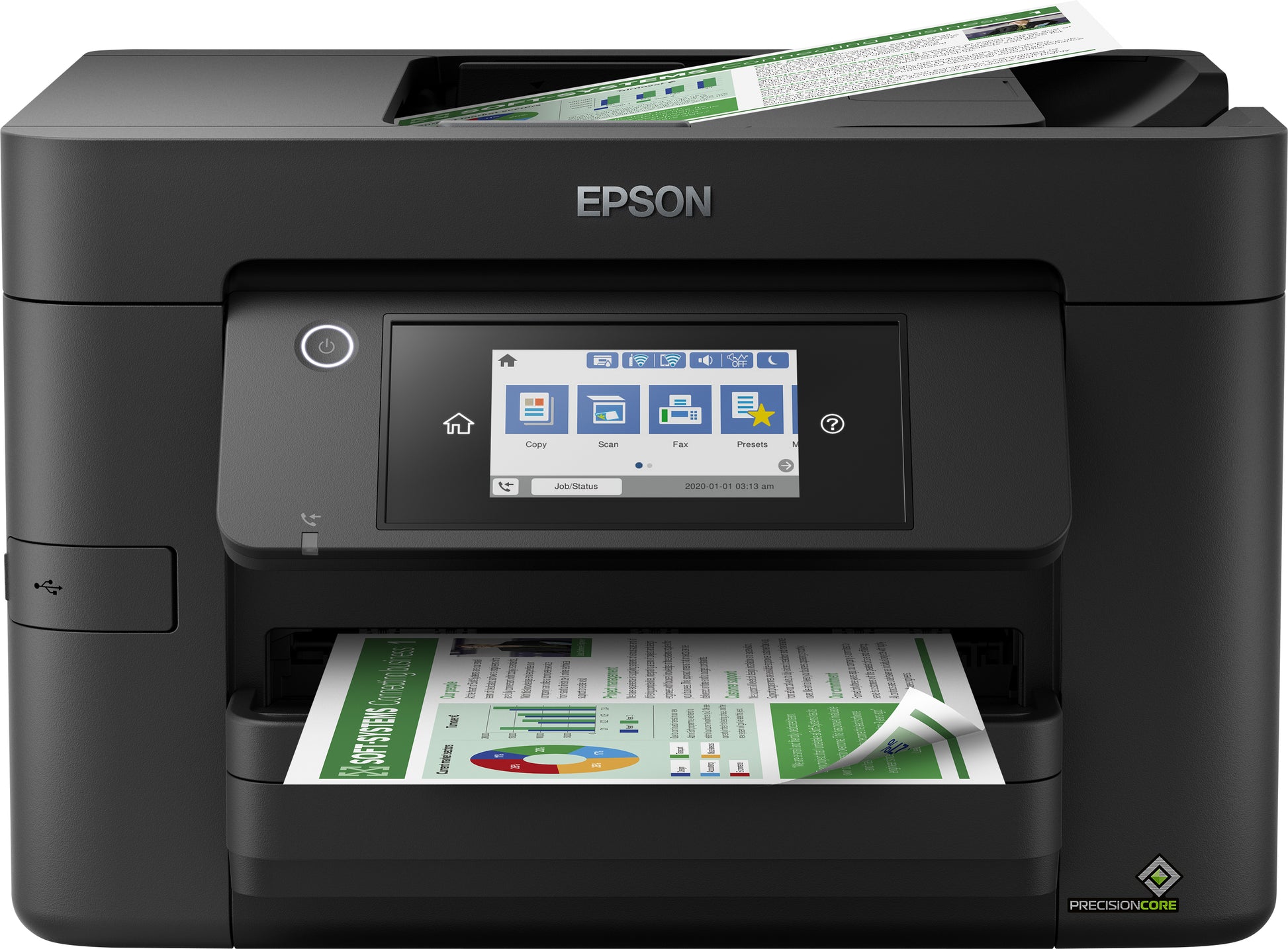 Epson WorkForce Pro WF-4820DWF – Farbiges Tintenstrahl-MFP A4, 4-in-1 – USB/WLAN – Duplex, ADF – 25 ppm S/W