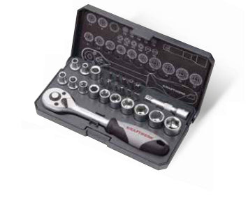 Kraftwerk Steckschlüsselsatz Basic – Antrieb 1/4" – 204.100.000