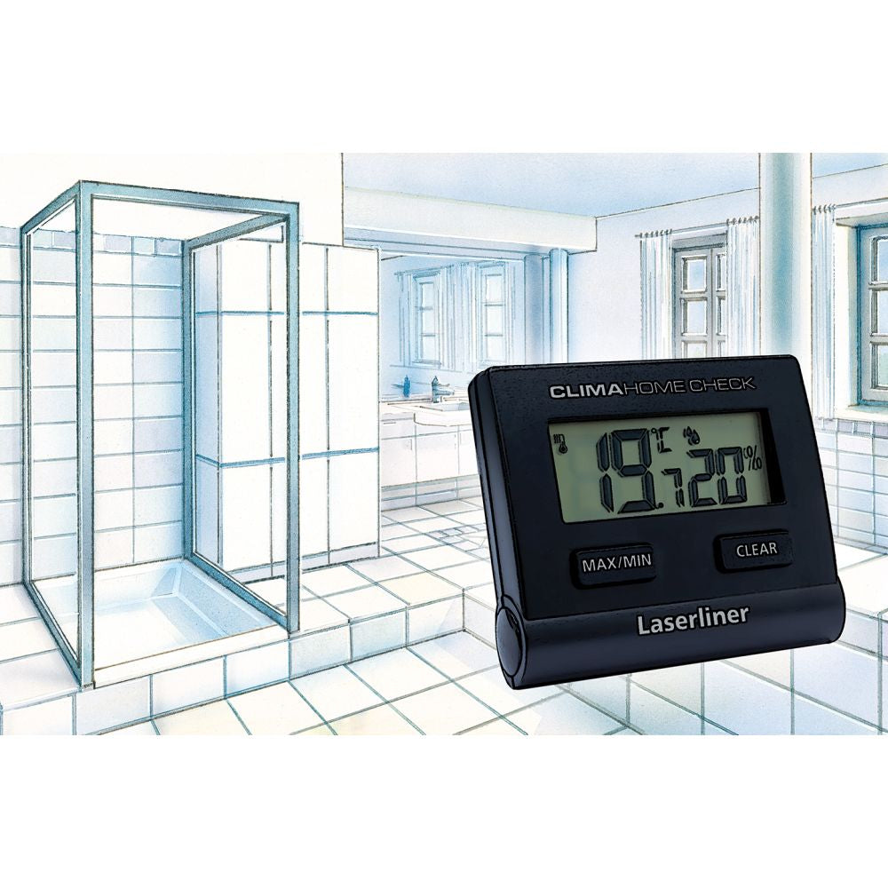 Laserliner ClimaHome-Check Thermo-Hygrometer (Handgerät) – −9,9–60 °C, 20–95 %, Innen