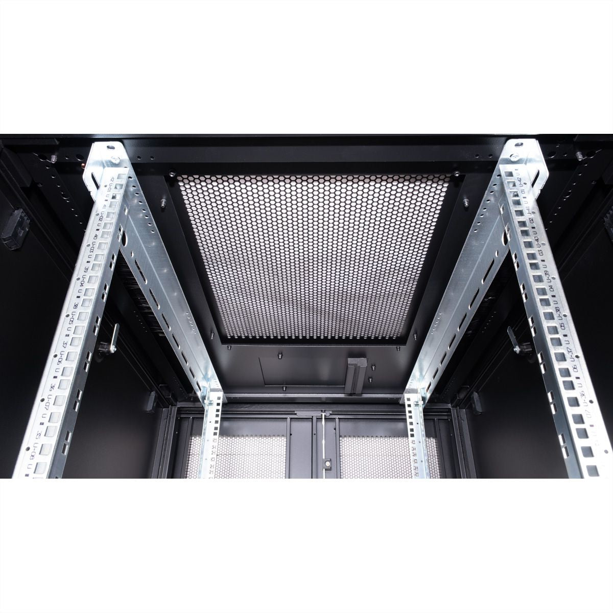 ROLINE Pro – 19" Netzwerkschrank 42U, IP20, abschliessbar, 800 × 1000 × 1970 mm, schwarz, Stahl