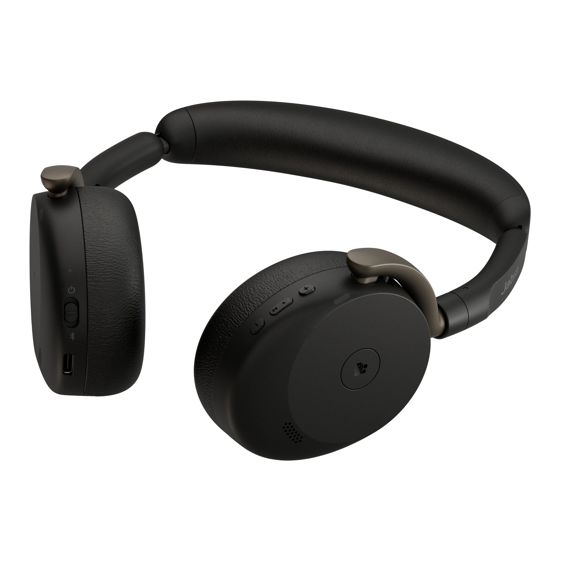 Jabra Evolve3 65 Flex Office-Headset – On-Ear, Stereo, BT, MS Teams zertifiziert, mit USB-A-Dongle, Schwarz