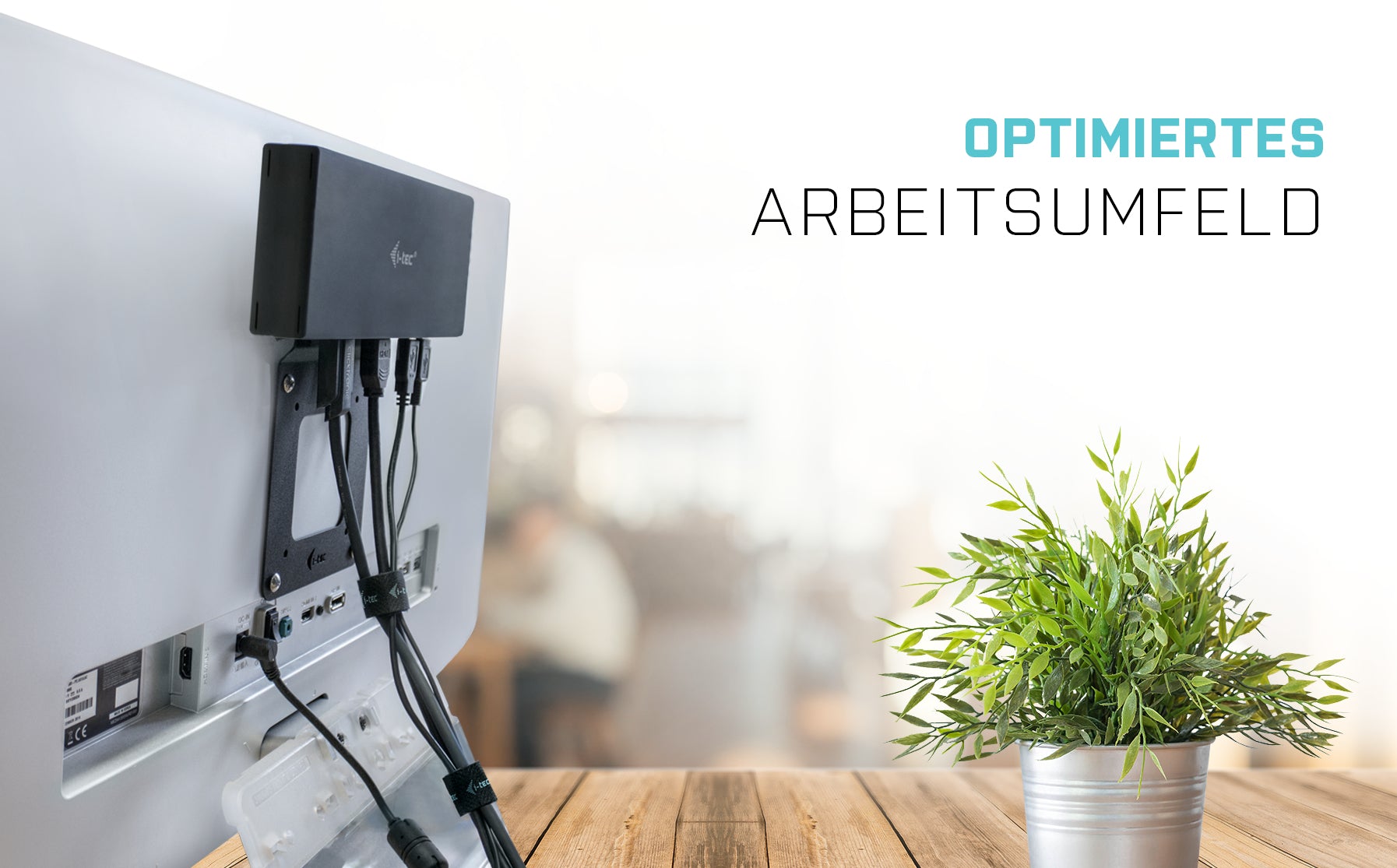 i-tec Quattro Dockingstation – USB-C, 2× DP, 2× HDMI, 5× USB-A, 2× USB-C, 85 W PD, GbE, für Windows/Mac/Linux
