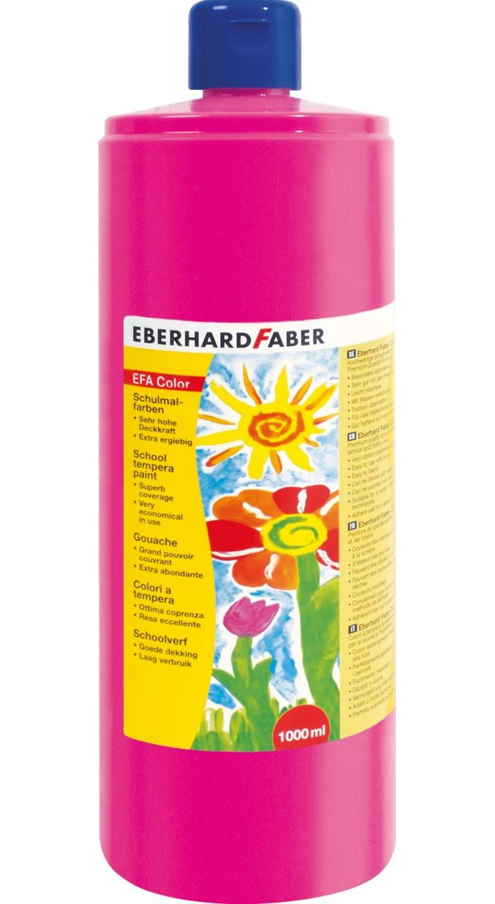 Eberhard Faber Schulmalfarbe – Karminrosa – 1 l