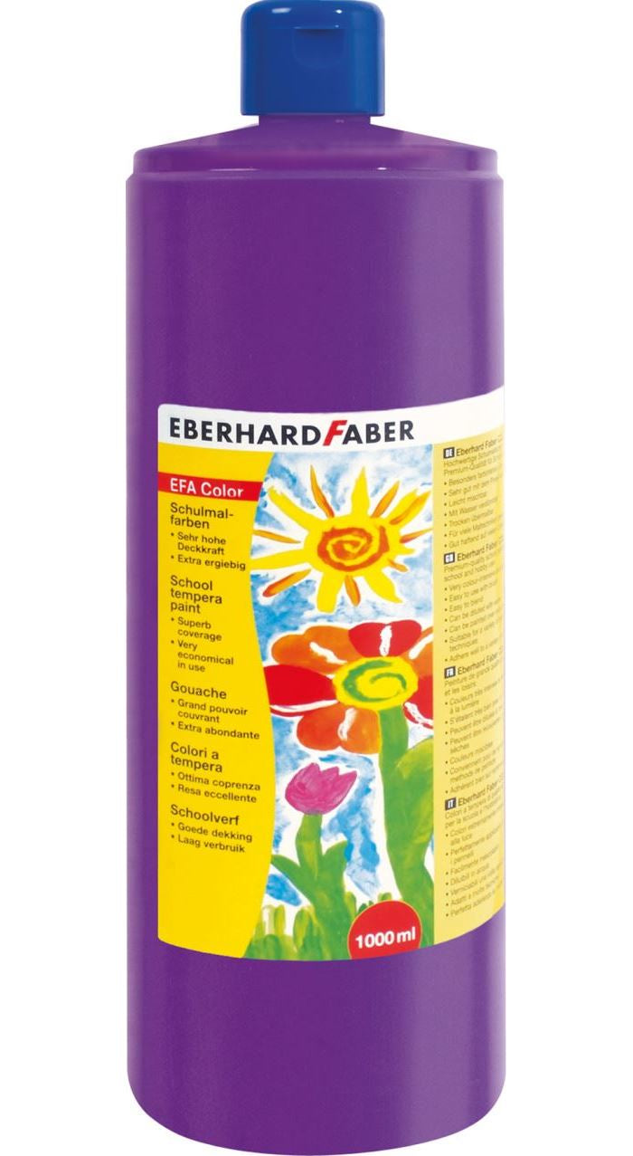 Eberhard Faber Gouache – Purpurviolett, 1000 ml, inkl. Deckweiss