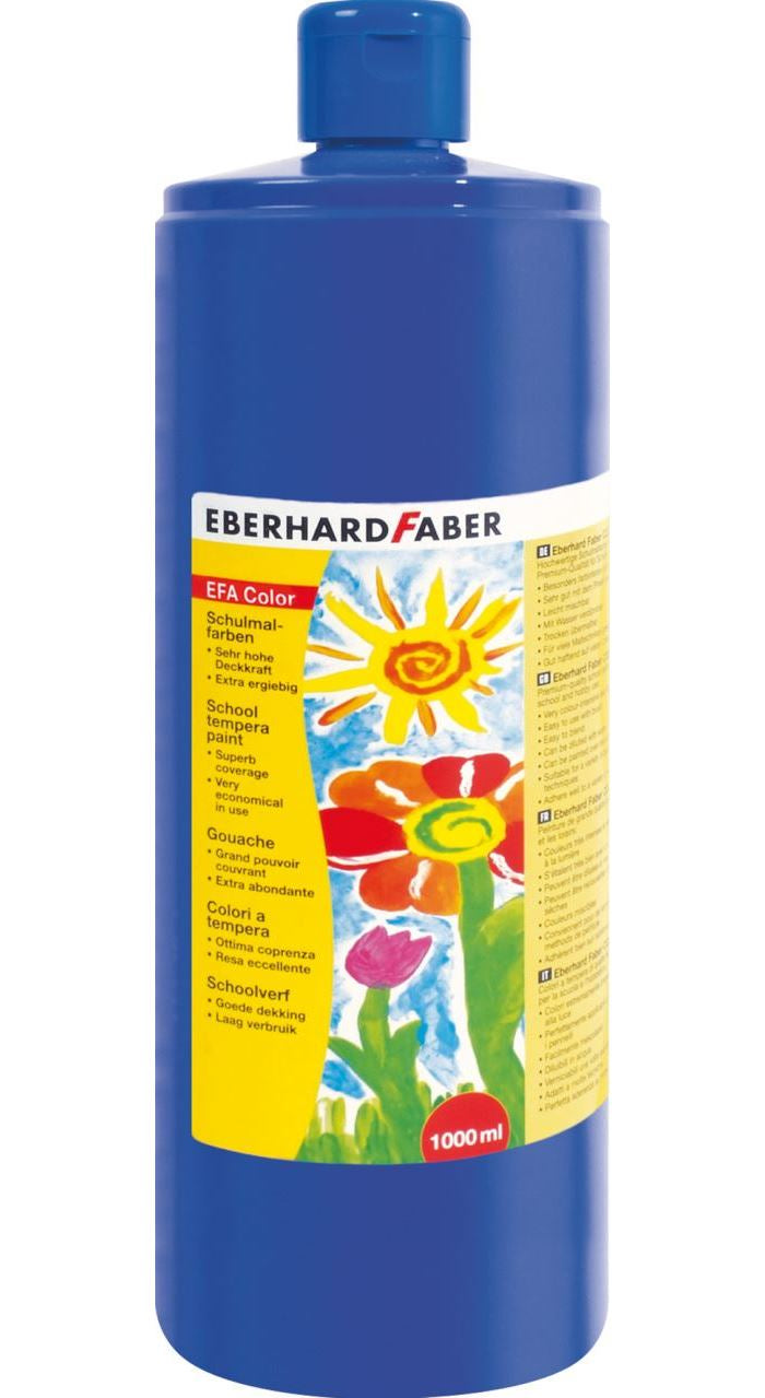 Eberhard Faber Gouache – Kobaltblau, 1000 ml