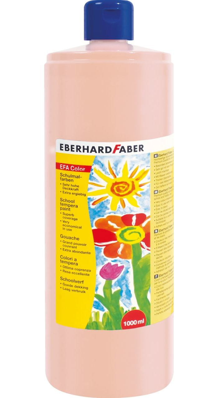 Eberhard Faber EFA Color – Gouache – beigerot, 1000 ml, für Papier, Karton & Holz