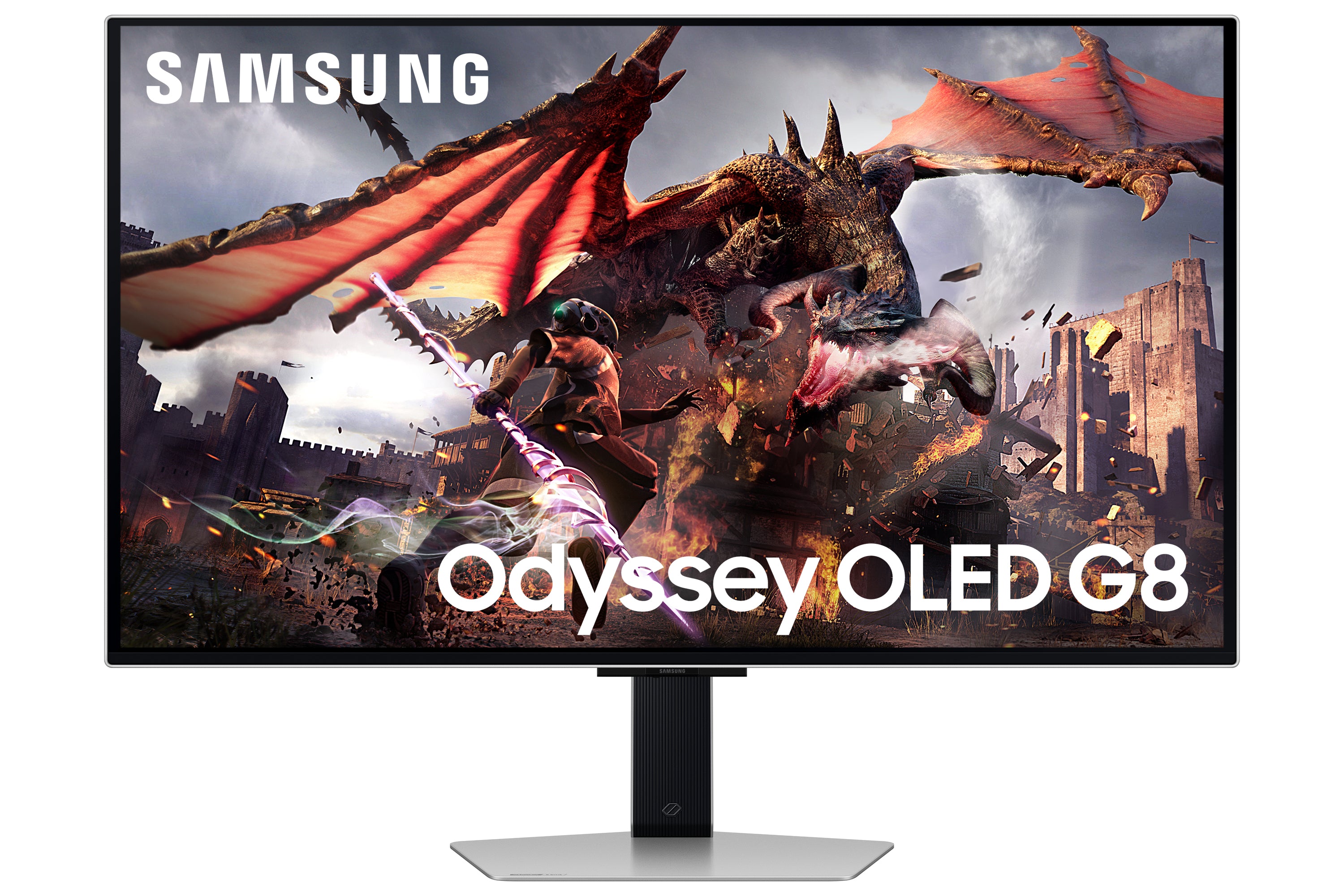 Samsung LS32DG800SUXEN – Monitor, 32", OLED, 240 Hz, 250 cd/m², FreeSync Premium Pro, VESA 100 × 100, Schwarz