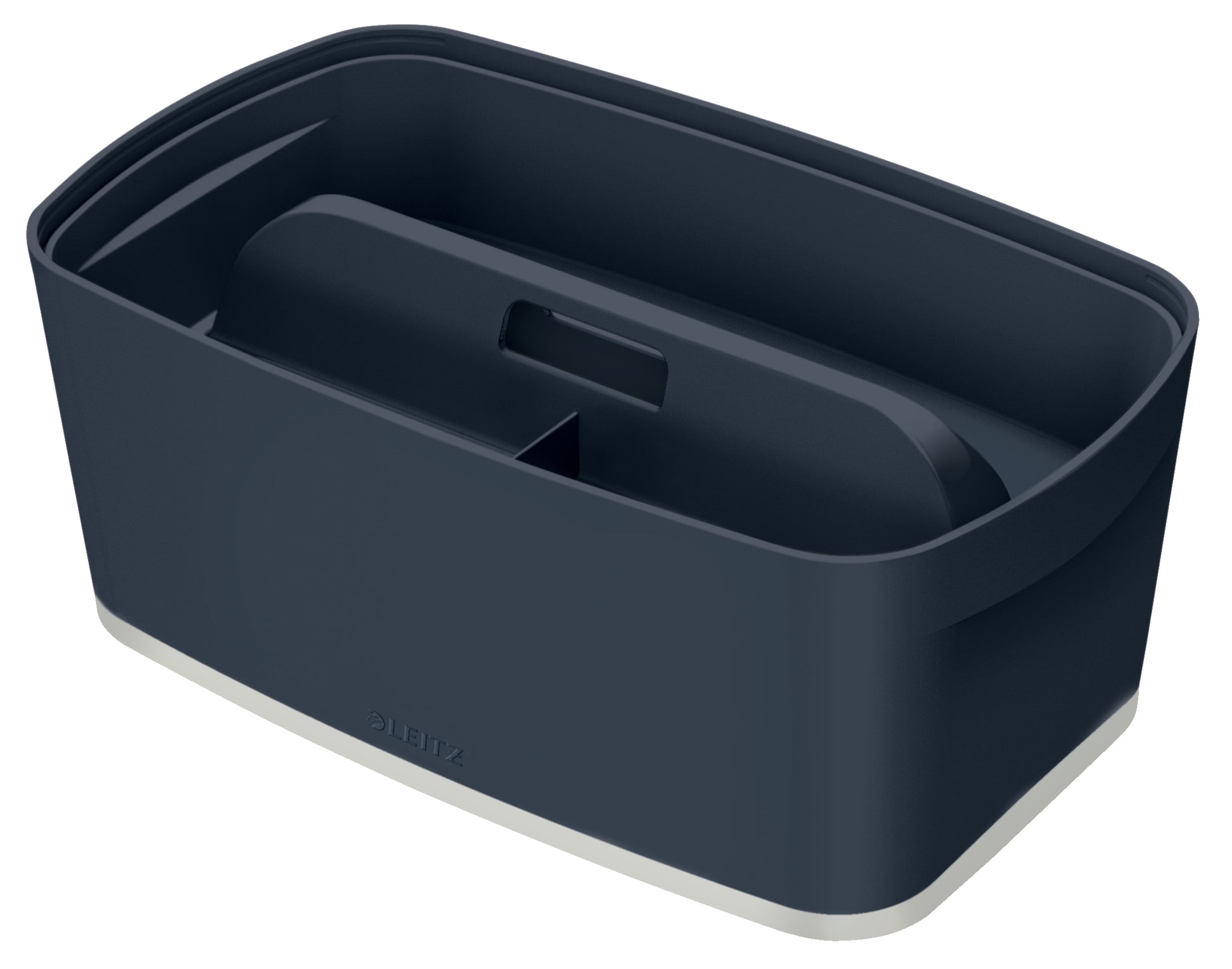 Leitz MyBox Cosy Aufbewahrungsbox – 5 l, für A5, grau, Polystyrol (PS), B 318 × H 128 × T 191 mm