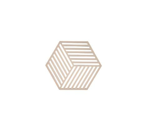 Zone Denmark Topfuntersetzer 16 × 14 × 0,9 cm, Silikon, beige