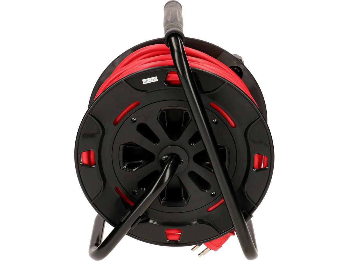Max Hauri AG Max Hauri Kabelrolle, 20 m, 4×T13, IP20, Eingang T12 – rot