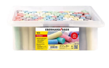 Eberhard Faber Farbstifte – 100 Stk., waschbar, rund, Kunststoffeimer
