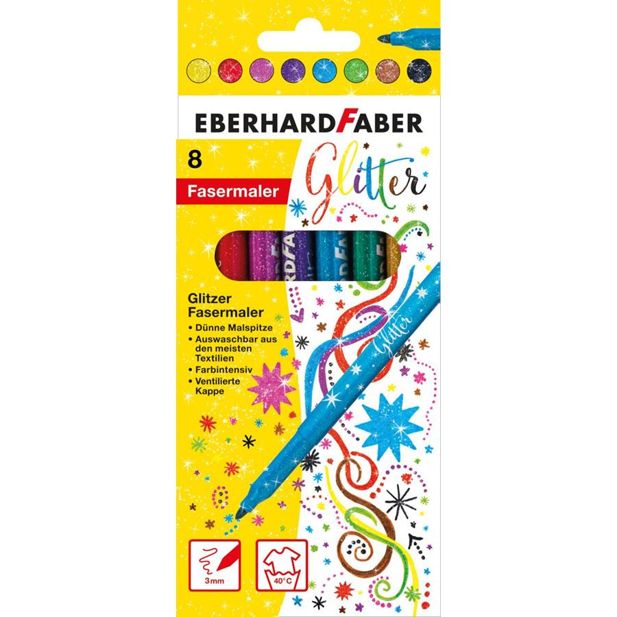 Eberhard Faber Filzstifte, Strichbreite 3 mm, 8 Farben