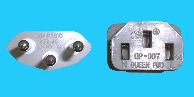 Diggelmann Netzkabel, T12 auf IEC C13, 250 V, 3 m, Hellgrau, SPCGI10-3