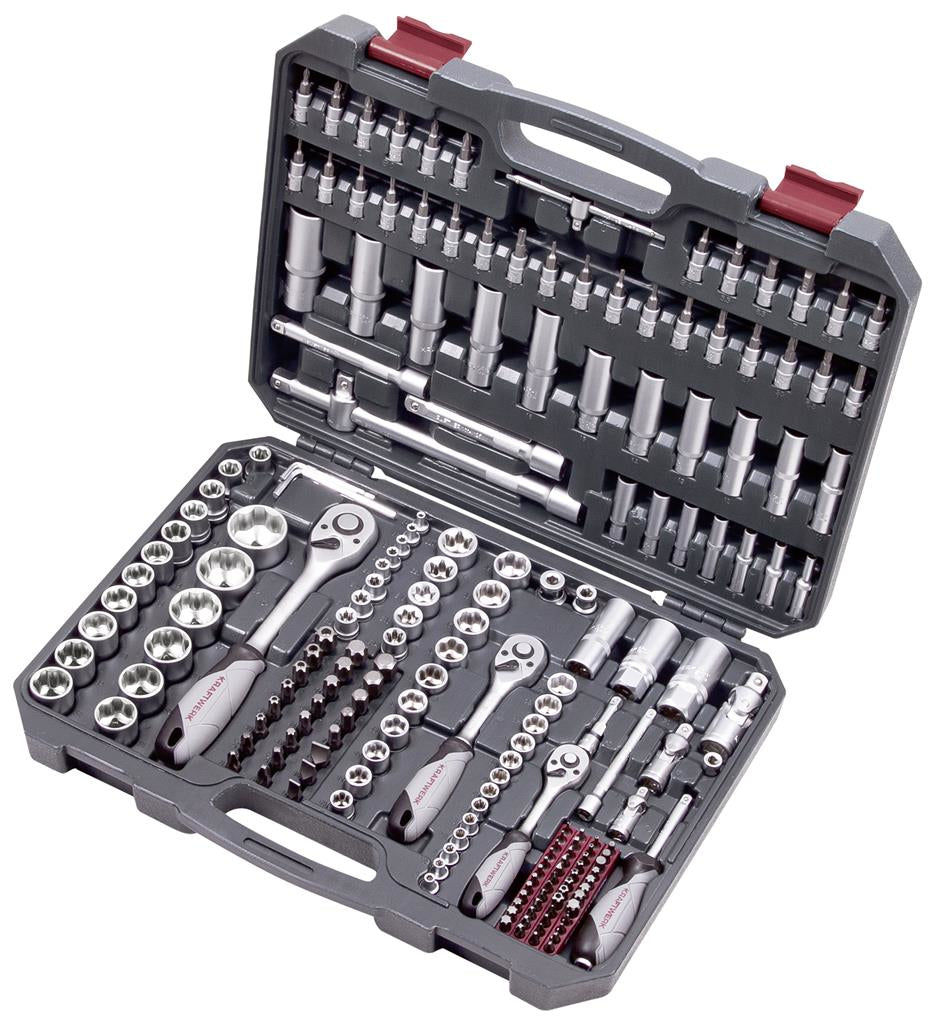 Kraftwerk Steckschlüssel-Set – Antrieb 1/2" + 1/4" – 204.104.800