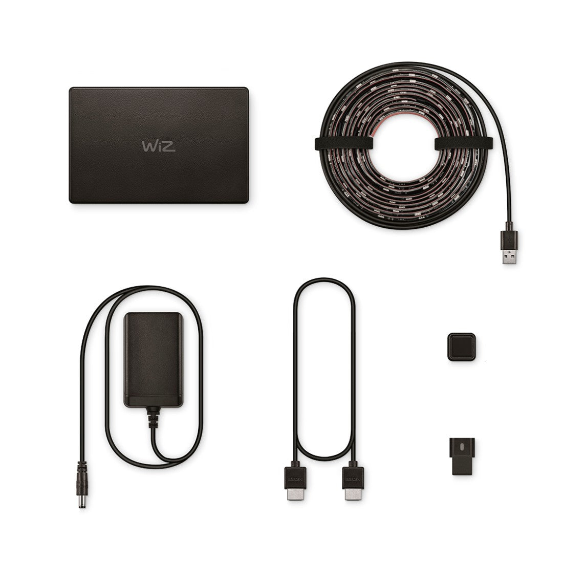 WiZ TV-Leuchtband Sync-Box – 3,4 m, 148 lm, 21 W, 2700–6500 K, dimmbar, WiFi/BT, schwarz