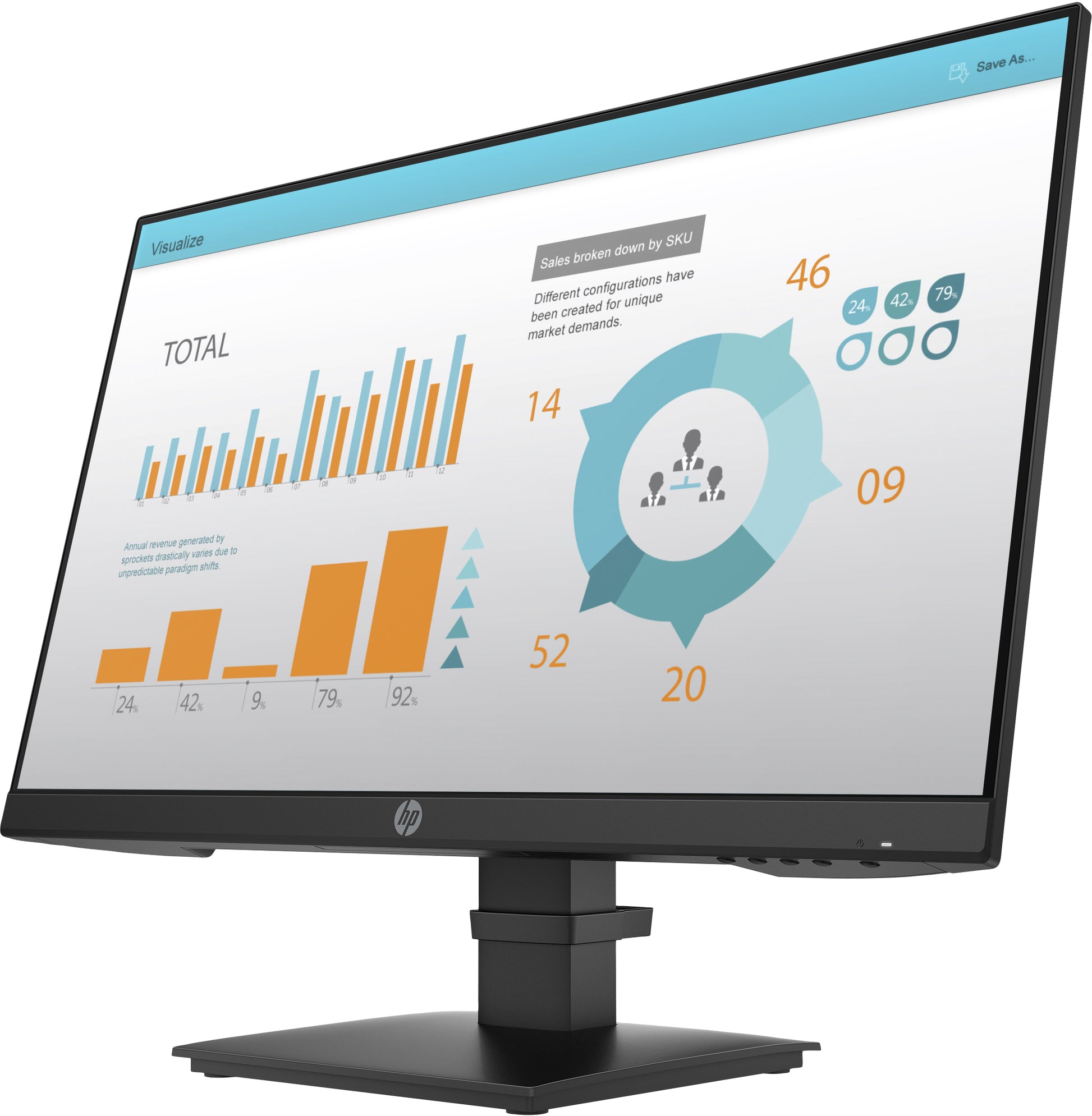 HP P24 G4 – Monitor, 23,8" 1920 × 1080 (Full HD)