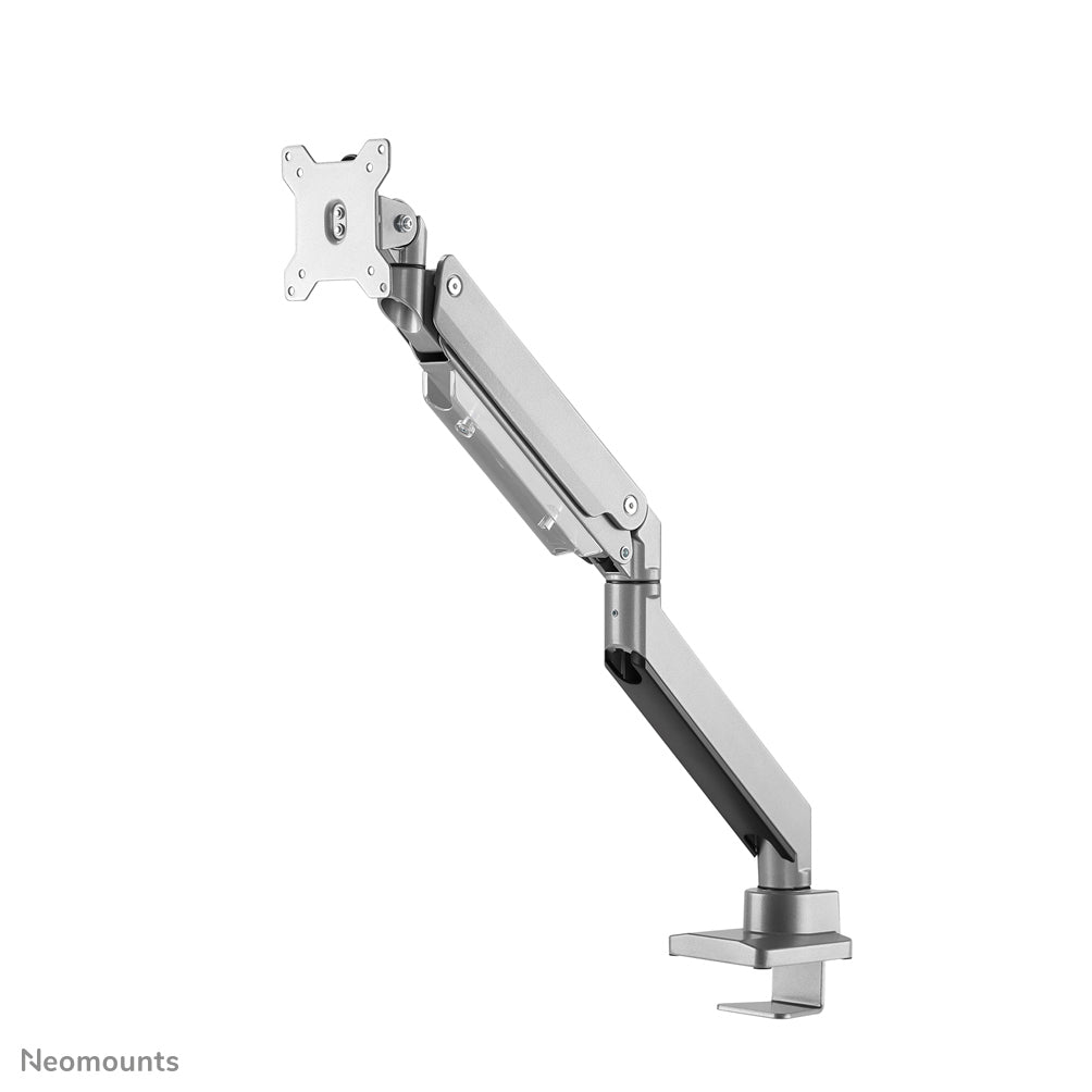 Neomounts NM-D775SILVER – Tischhalterung, Tischklemme, bis 32", VESA 100 × 75 mm, 16 kg, neigbar, Gasfeder-Dämpfung