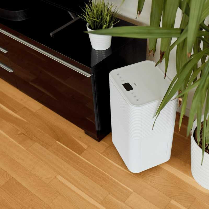 Ecofort Luftentfeuchter ecoQ DryAir 12L – 12 L/24 h, bis 30 m², Tank 2 L, Hygrostat