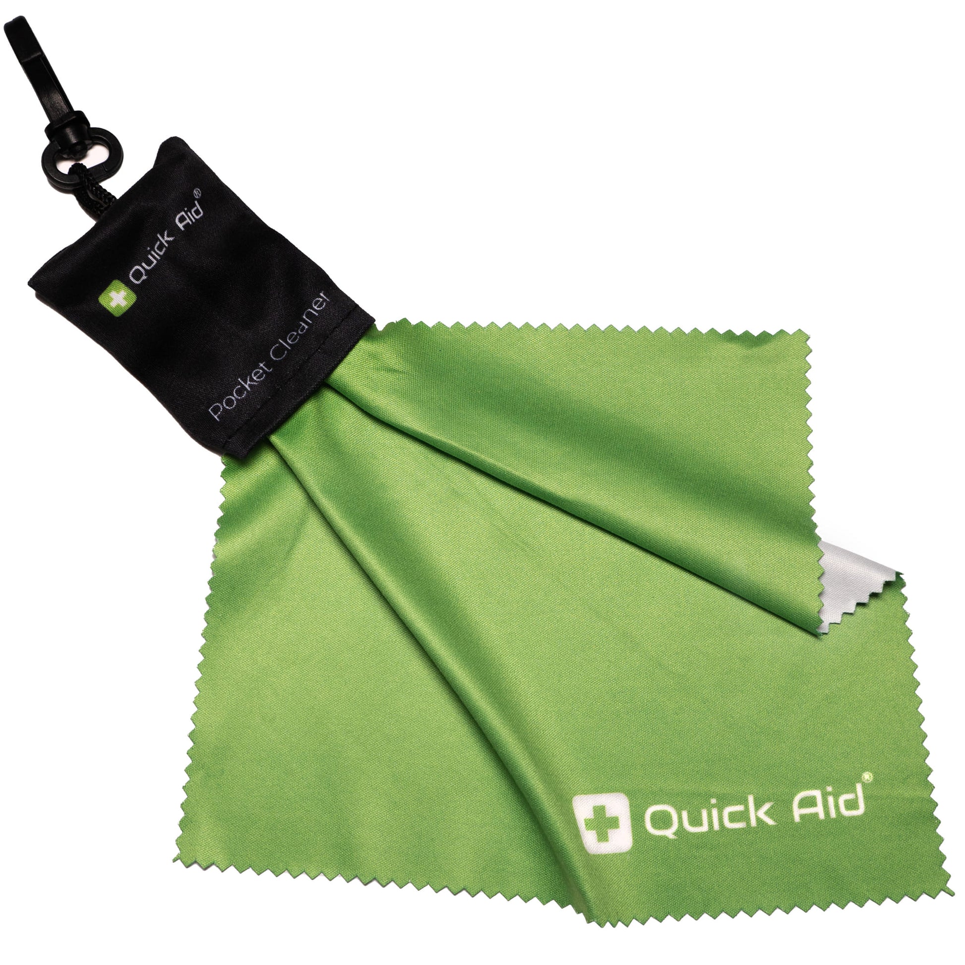 Quick Aid Reinigungstuch – Grün – 19 × 20 cm – Mikrofaser – 1 Stk.