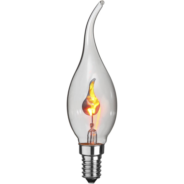 Star Trading LED-Leuchtmittel E14 Kerzenform – Warmweiss, 20 lm, 3 W – Klar – 1 Stk.