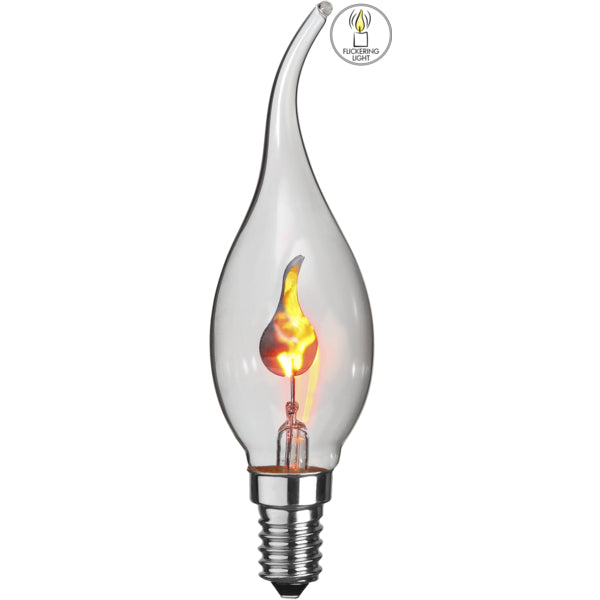 Star Trading LED-Leuchtmittel E14 Kerzenform – Warmweiss, 20 lm, 3 W – Klar – 1 Stk.