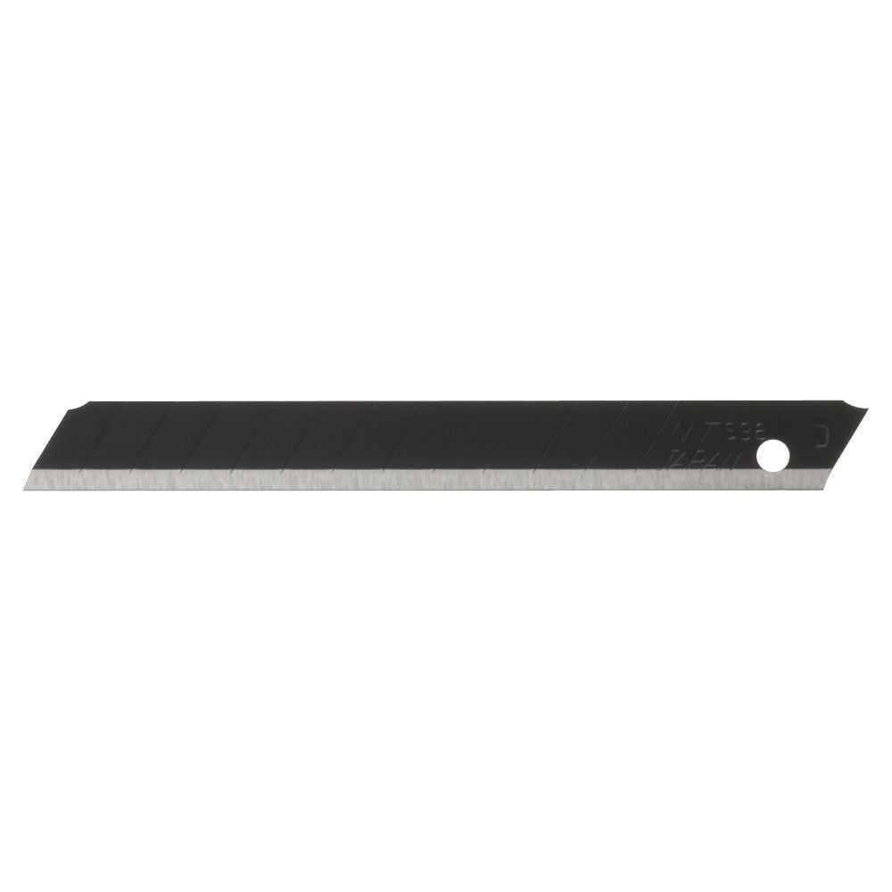NT Cutter BA-13P Ersatzklingen 9 × 80 × 0,38 mm rostfreier Stahl – 10 Stk – mit Spender