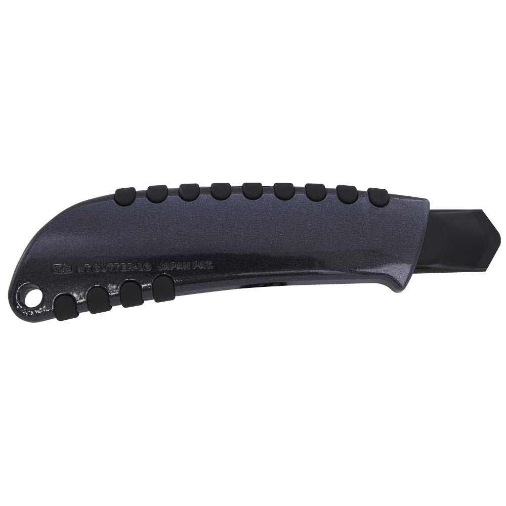 NT Cutter PMGL-EVO2 – Abbrechmesser 18 mm, rostfreier Stahl, mit Sperre, schwarz, inkl. 1 Klinge