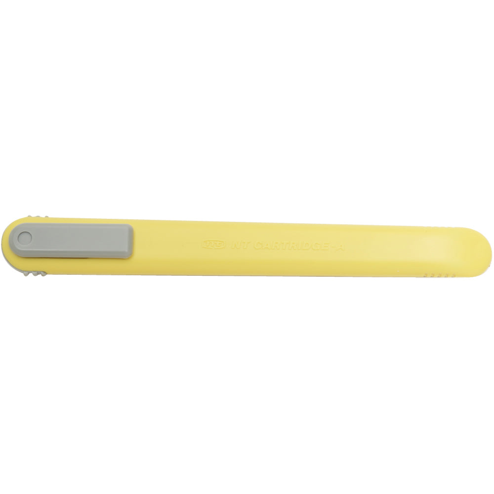 NT Cutter A-553 P – Abbrechmesser 9 mm, Edelstahlklinge, Gelb, inkl. 2 Klingen