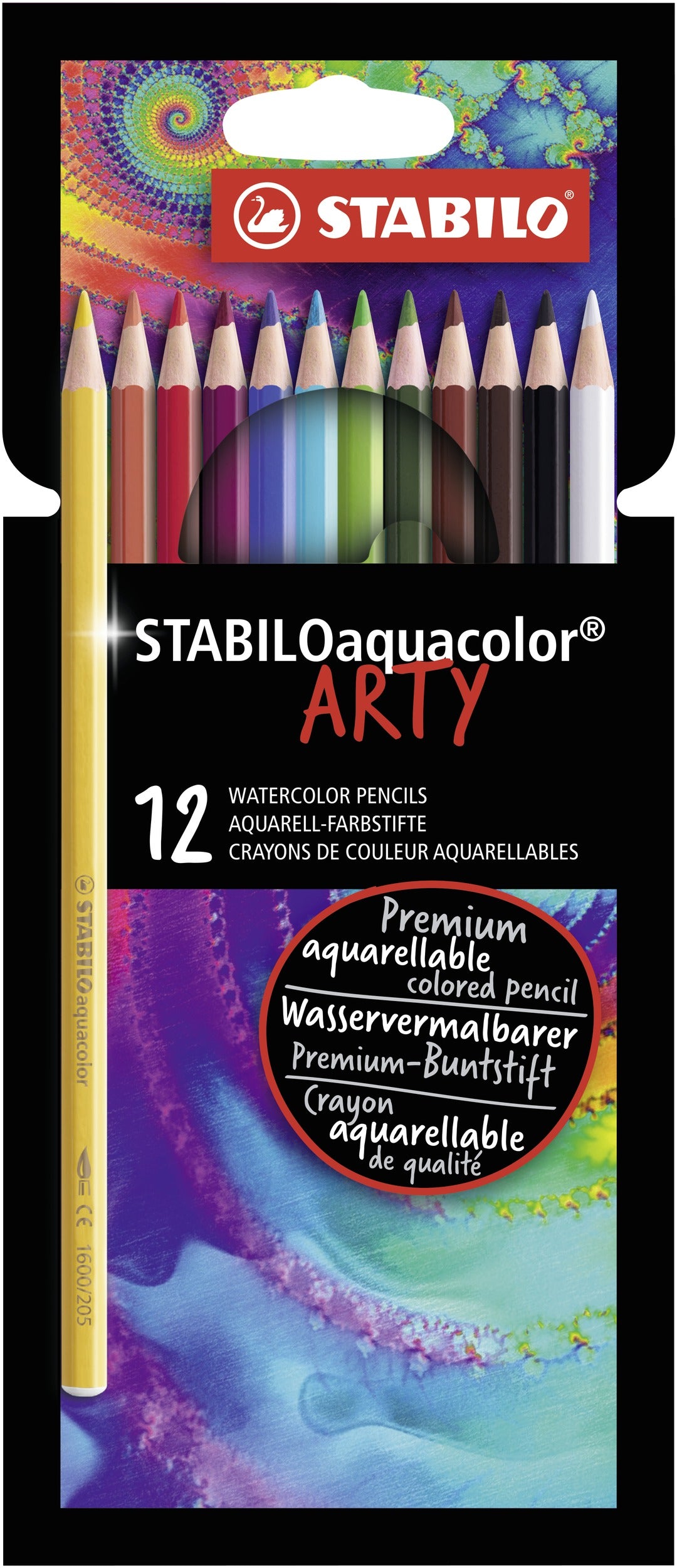 STABILO Aquarellfarbstifte Arty – 12 Farben, Ø 2,8 mm