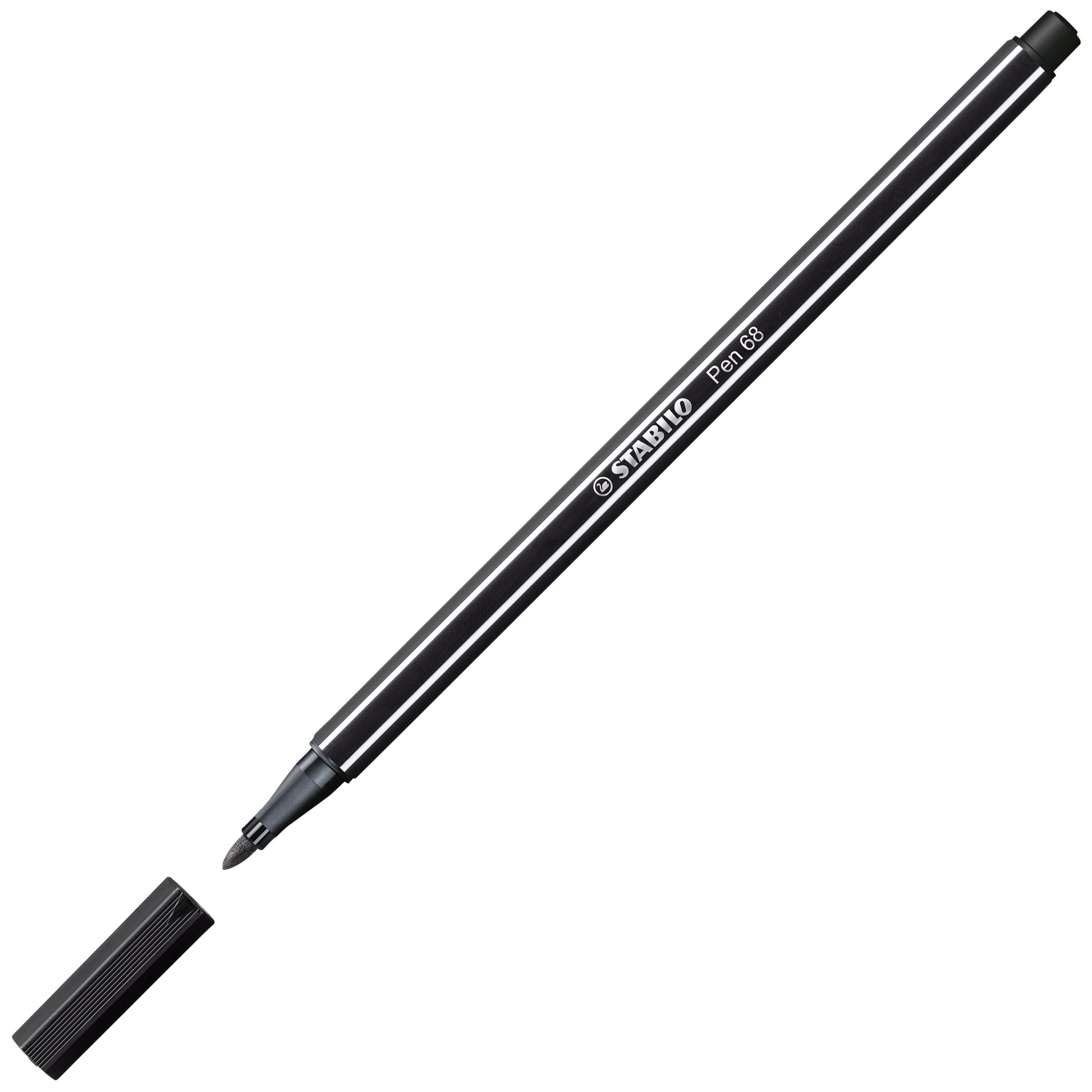 STABILO Pen 68 Arty Filzstifte – Rundspitze, 1 mm, wasserbasiert, 24 Farben