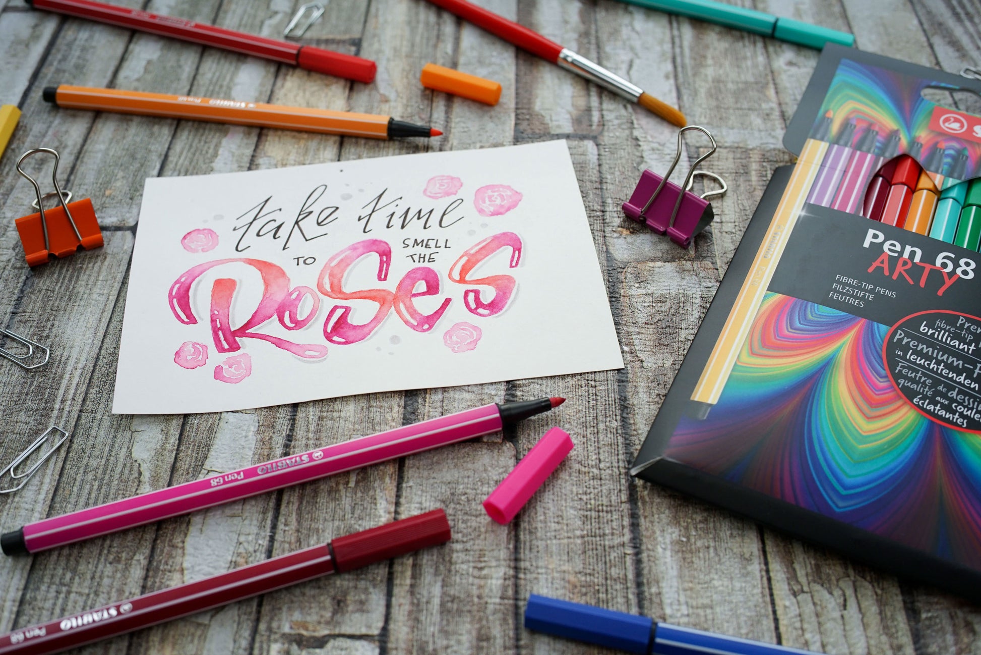 STABILO Pen 68 ARTY Filzstift – Rundspitze, 1 mm, wasserbasiert, 12 Farben