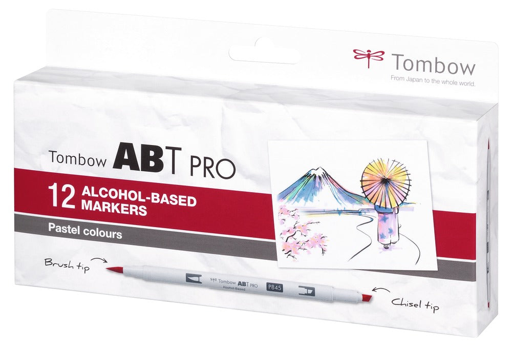 Tombow Filzstifte, 12 Farben