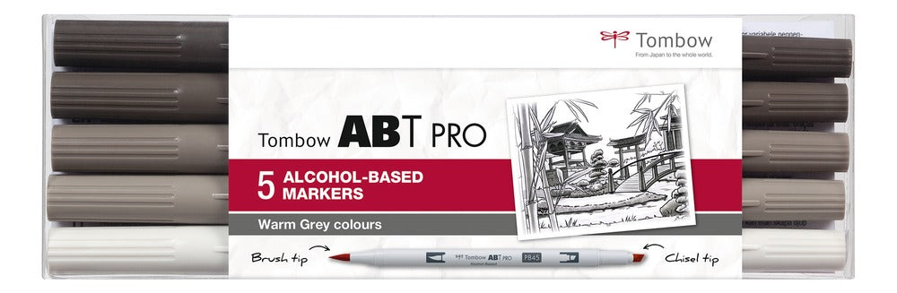 Tombow Filzstifte ABT PRO, 5 Stk.