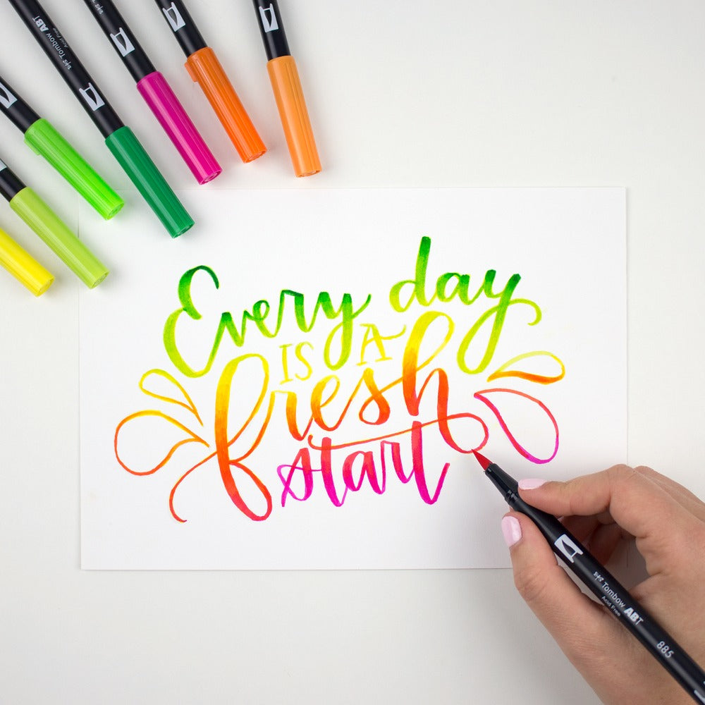 Tombow Filzstifte ABT Dual Brush Pen, Strichbreite 0,3–10 mm, 12 Stk.