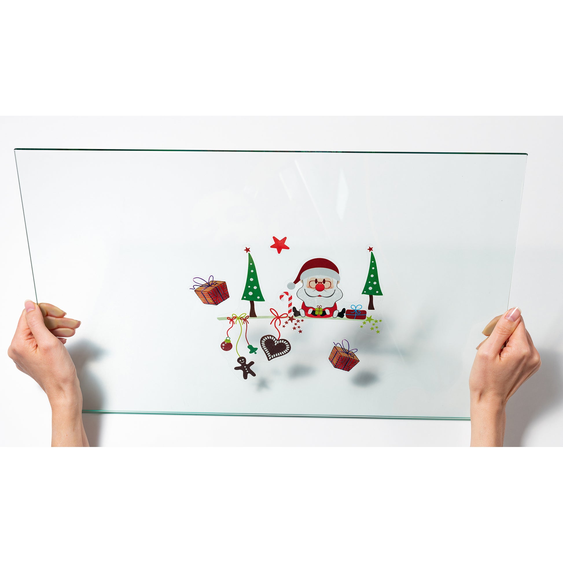 HERMA Fliesensticker Fröhlicher Weihnachtsmann, sortiert, 21 × 29,7 cm, wiederverwendbar, 1 Stück