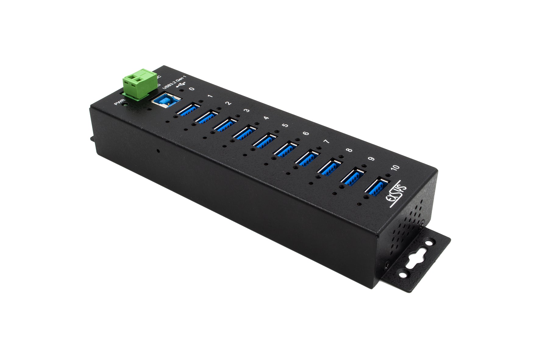 EXSYS EX-1510HMVS USB-Hub – USB 3.2 Gen1, 10× USB-A